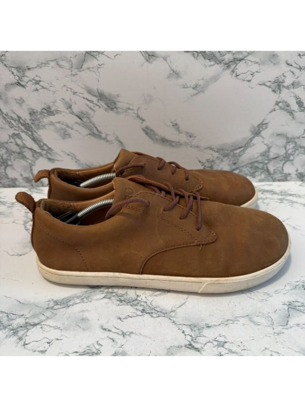 Xeroshoes Men 9 Glenn Barefoot Shoe Tan Leather Minimalist Wide Toe Box Casual